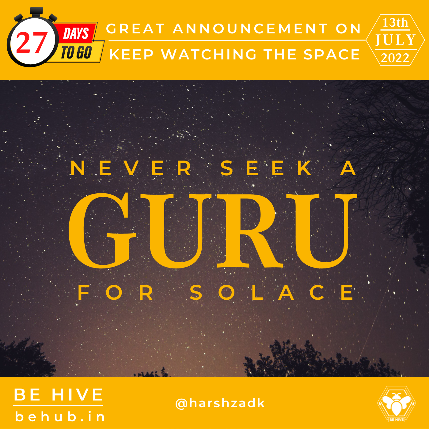 Guru Is Not For Solace